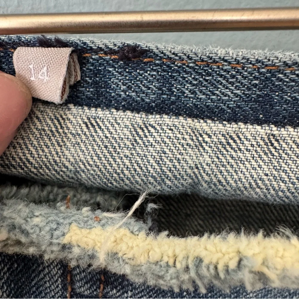 J. Crew Vintage Hipslung Mid Rise Relaxed Straight Leg Jeans. Size 14 (34X30)